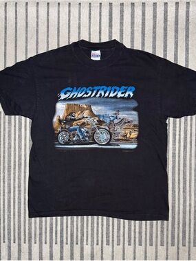 Vintage 90s Ghost Rider Motorcycle T-Shirt 🔥